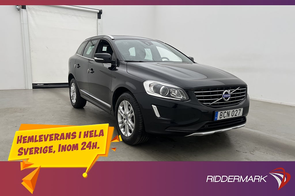 Volvo XC60 D4 AWD Summum Pano VOC Värm Navi Skinn Rattvärme