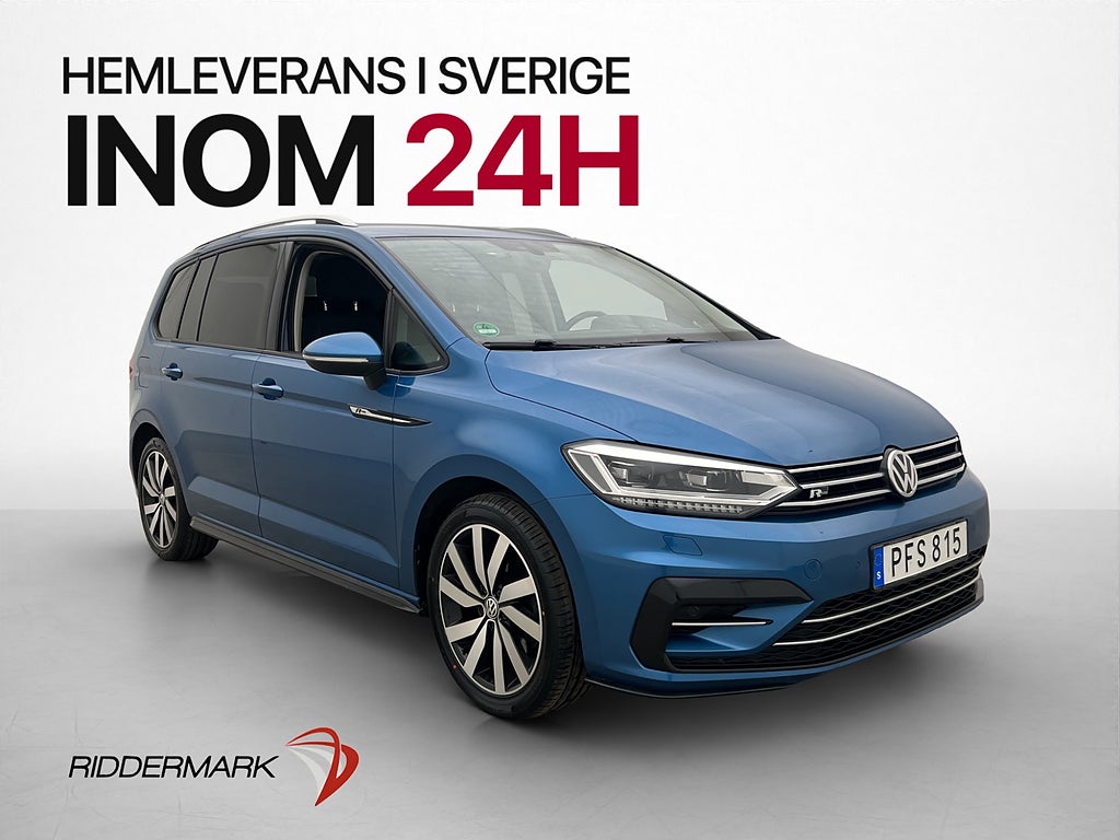 Volkswagen Touran TSI 150hk R-Line 7-Sits Värm Kamera Drag