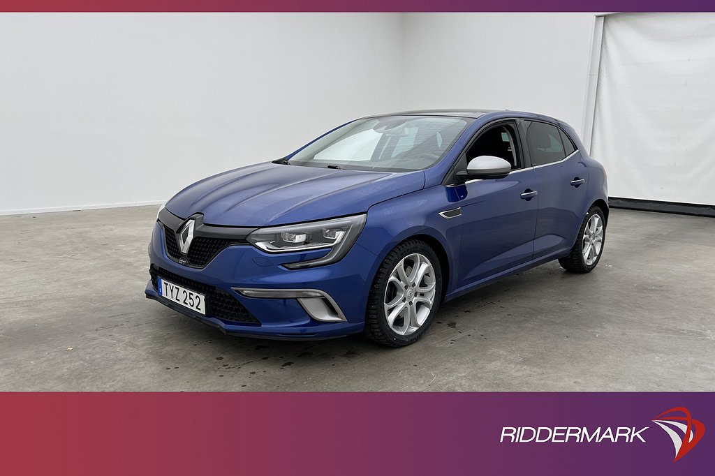 Renault Mégane GT 205hk Pano BOSE HUD Värmare Kamera Navi