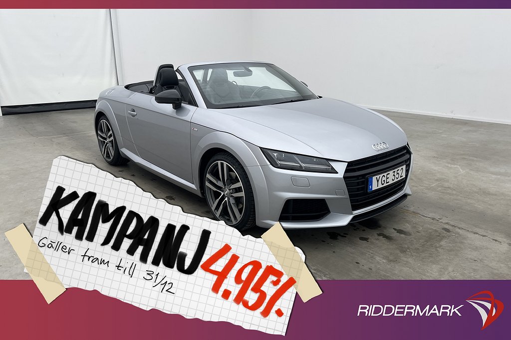 Audi TT Roadster TFSI 180hk S-Line Cockpit 4,95% Ränta