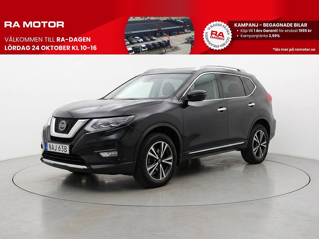 Nissan X-Trail 1.3 DIG-T 160hk Tekna 7-sits 360º Pano Skinn Drag 2021