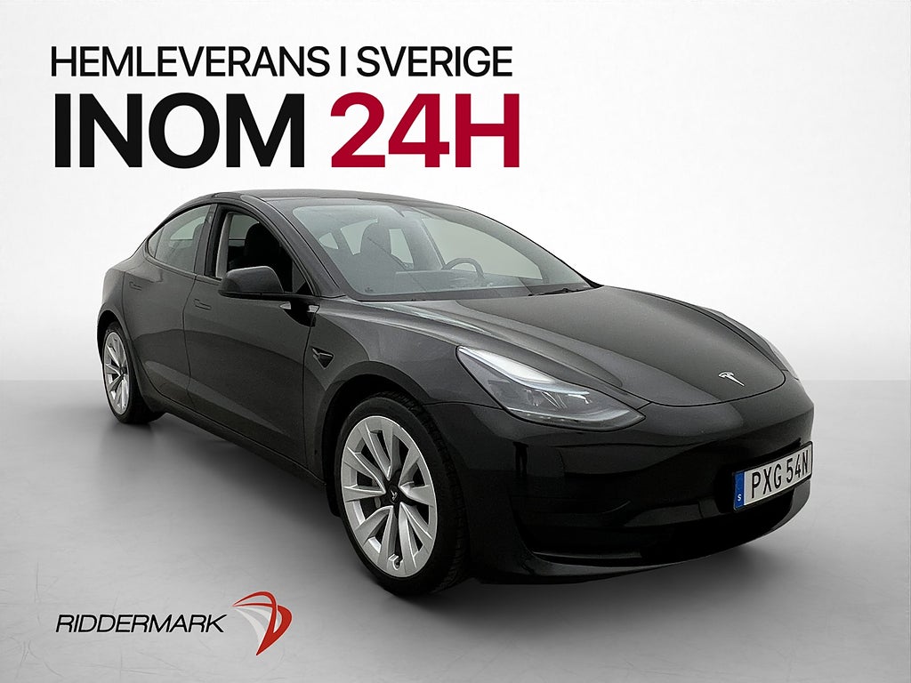 Tesla Model 3 Standard Range 283hk MOMS Pano Kamera Läder
