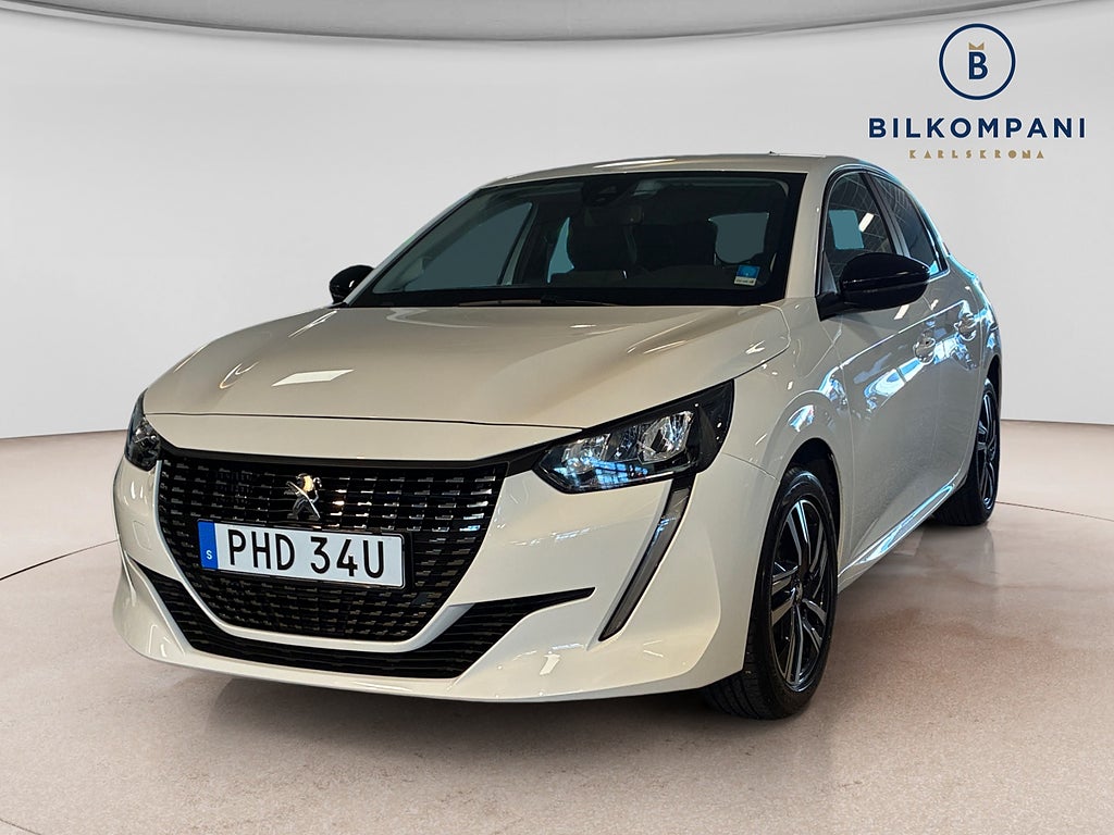 Peugeot 208 1.2 100hk Active P-sensorer CarPlay Fullservad MOMS 2022