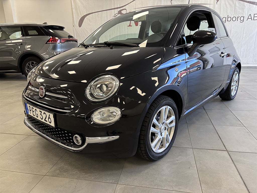 Fiat 500 1.2 8V Manuell, 69hk Lounge