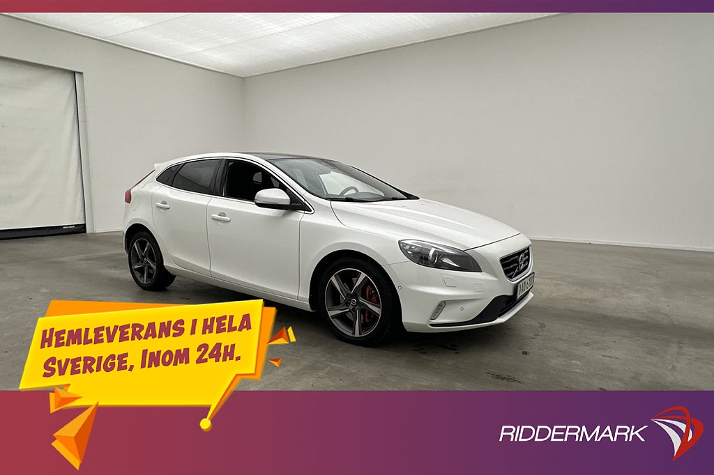 Volvo V40 D4 190hk R-Design Pano Skinn Värmare Navi VOC