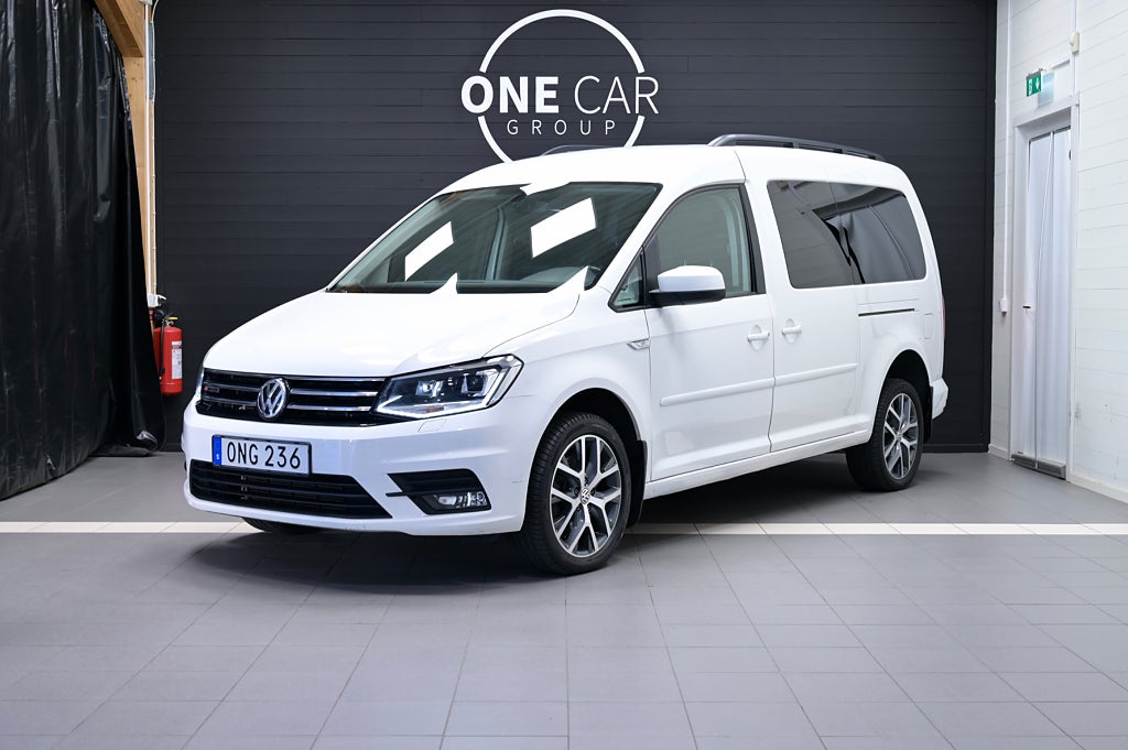 Volkswagen Caddy Maxi Life 2.0 TDI 4M 7-sits Kamera D-Värm Drag 150hk