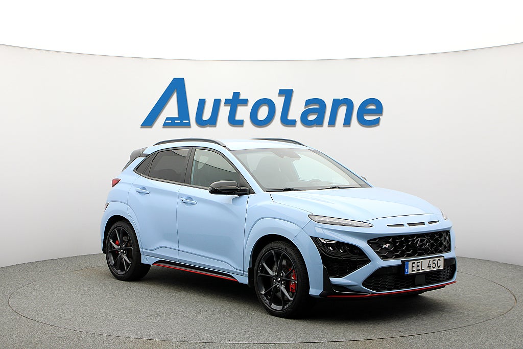 Hyundai Kona N Performance, Kamera, HUD, Ventilerade stolar 280Hk