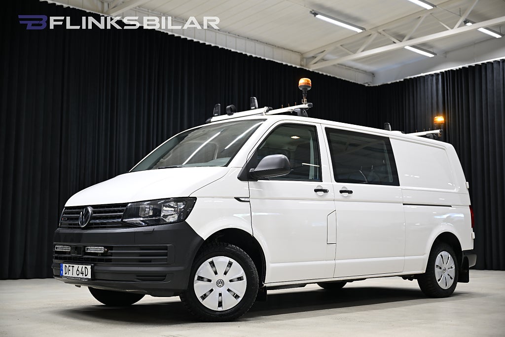 Volkswagen Transporter TDI 4Motion 150HK Dubbelhytt|V-Inredd|Dubbeldörr|SeUtr!