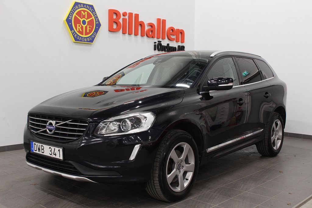 Volvo XC60 D5 AWD 215 hk Summum Dragkrok Värmare Helskinn