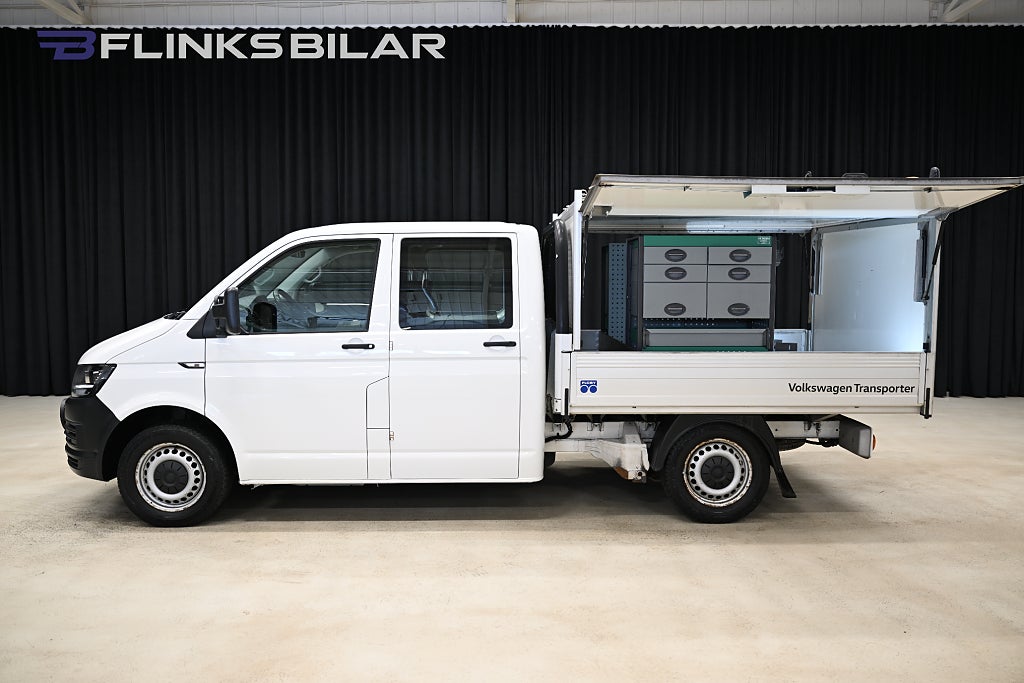 Volkswagen Transporter 4Motion 150HK Dubbelhytt|Kåpa|Inredd|NyKamrem|Leasbar