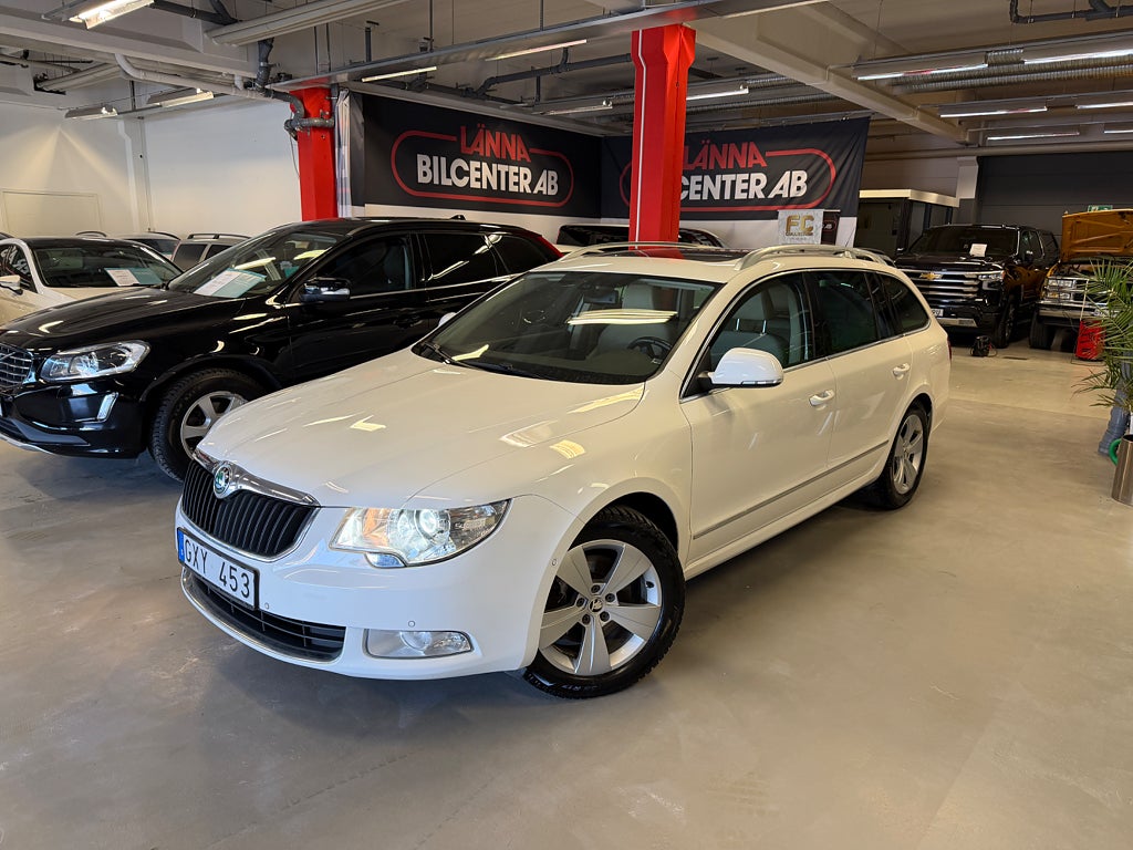 Skoda Superb Kombi 2.0 TDI Aut Drag PDC Skinn Panorama Business SoV