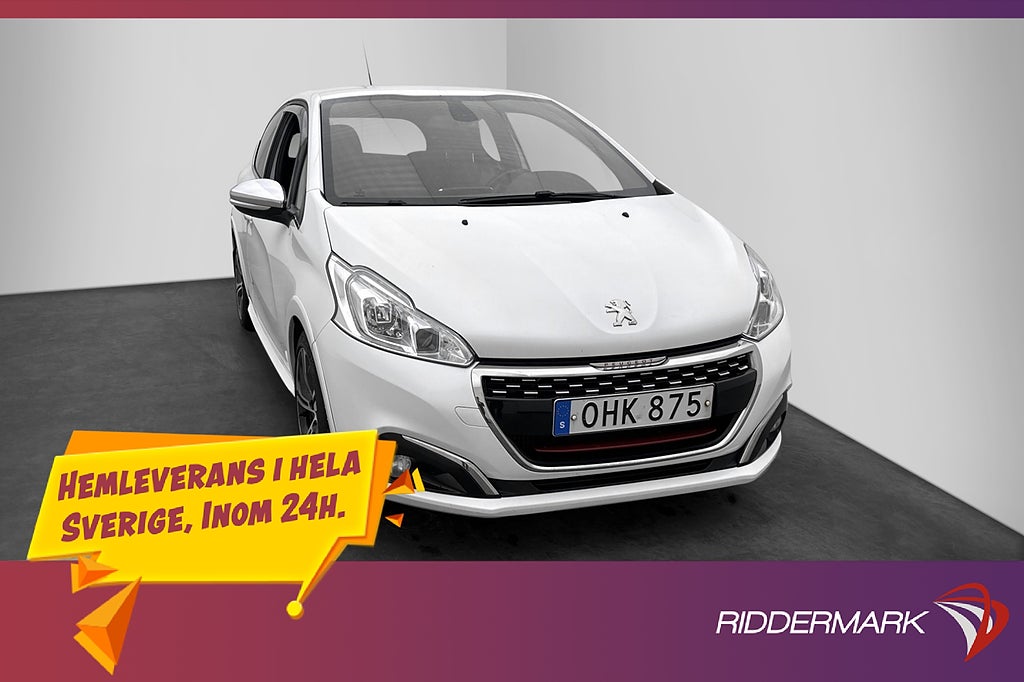 Peugeot 208 GTi 1.6 THP 208hk Halvskinn Bluetooth