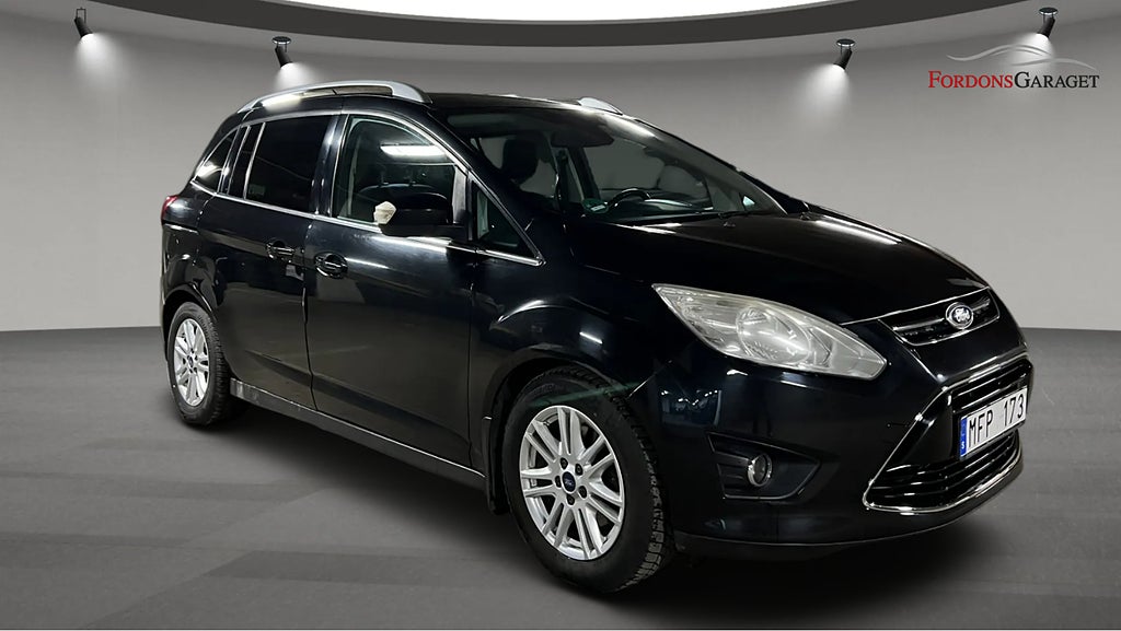 Ford Grand C-Max 1.6 TDCi TITANIUM PAKET 7-SITS NYSERVAD DUBBLA DÖRRAR 