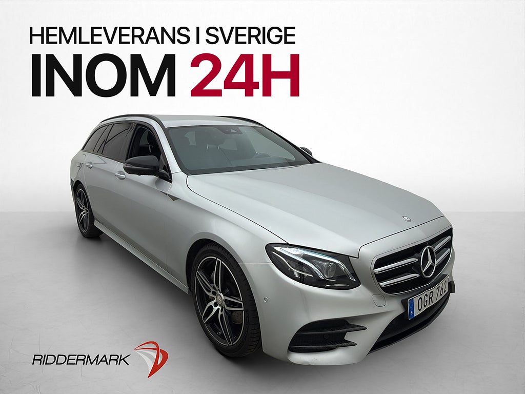 Mercedes-Benz E 200 T 184hk AMG Night Wide Värmare 360° Drag