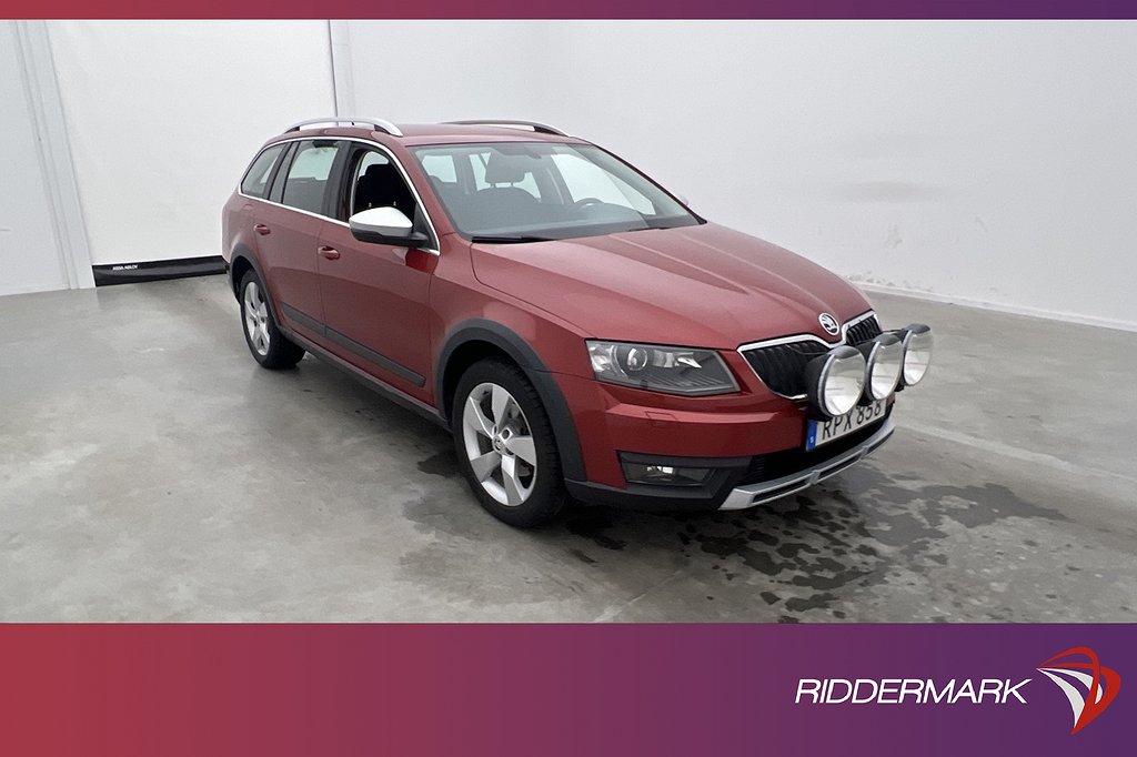 Skoda Octavia Scout 2.0 TDI 4x4 150hk Värmare Sensorer Drag