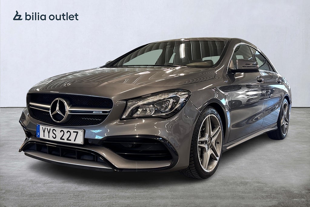 Mercedes-Benz AMG CLA 45 4MATIC Coupé 381hk CarPlay B-kamera AMG-avgas