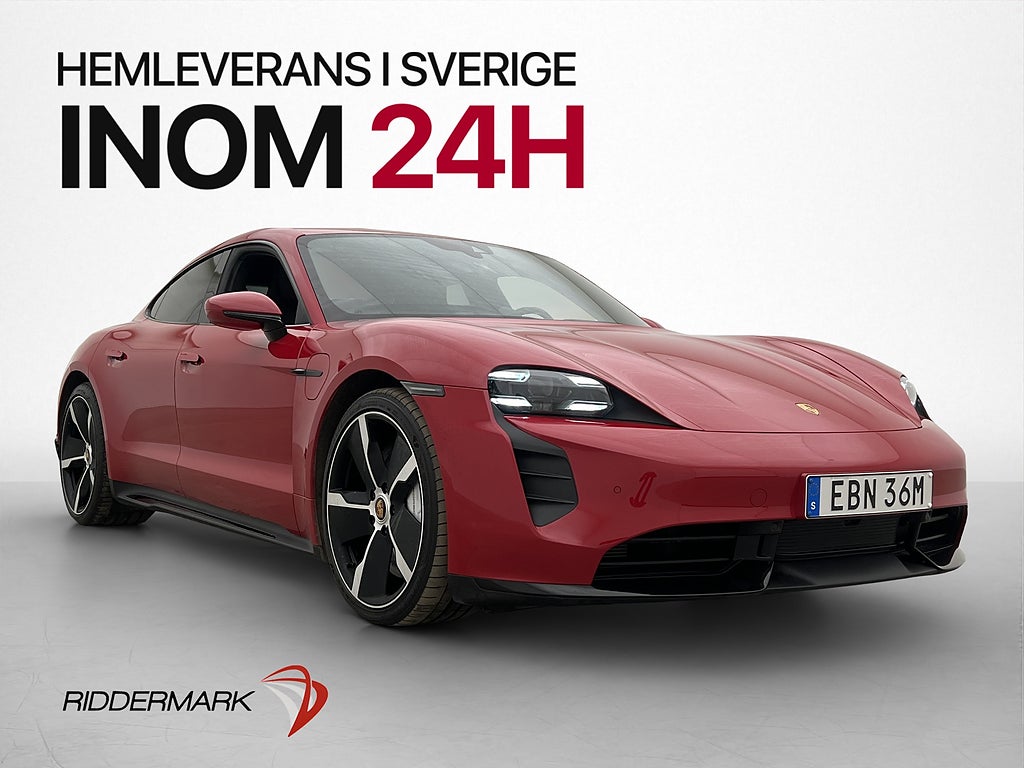 Porsche Taycan Turbo DD 625hk Chrono Luftfjädr BOSE 18-Vägs