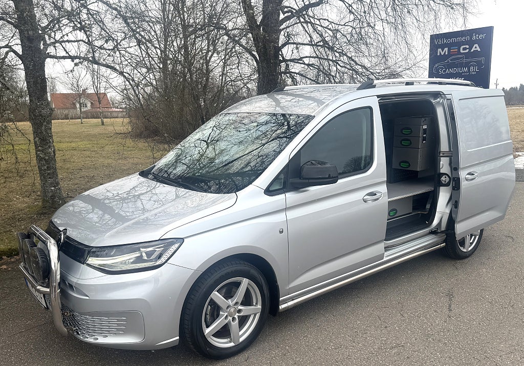Volkswagen Caddy Maxi 122 TDI Automat Dubbelgolv med Inredning
