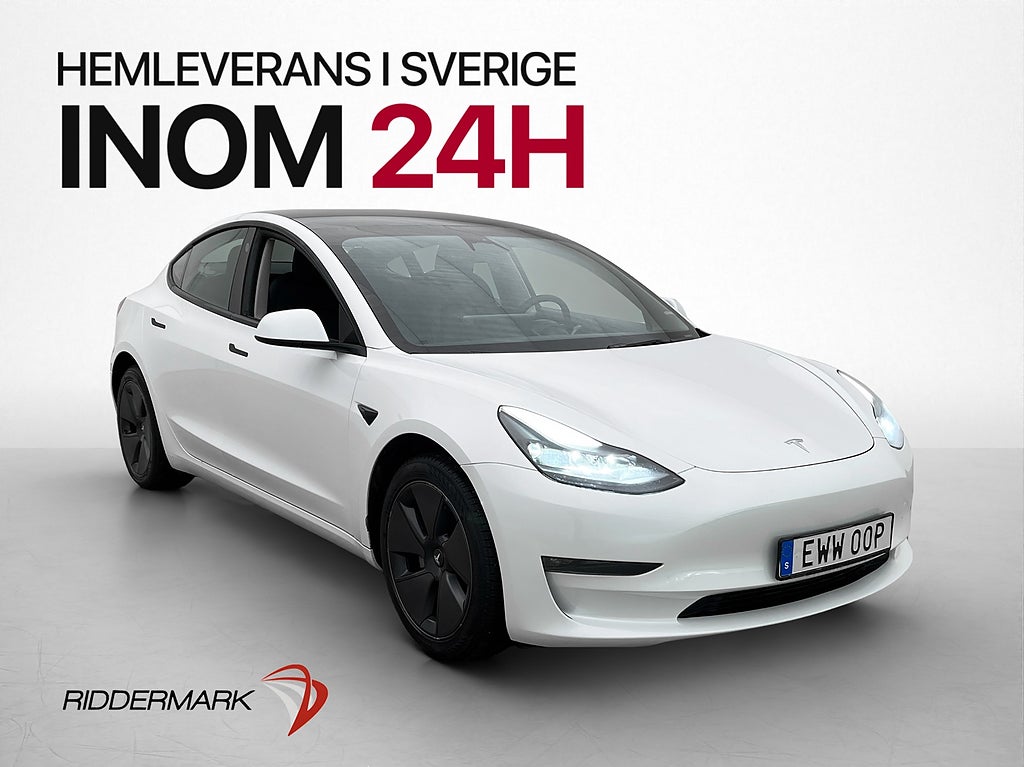 Tesla Model 3 Long Range AWD Autopilot Pano Sv-Såld MOMS
