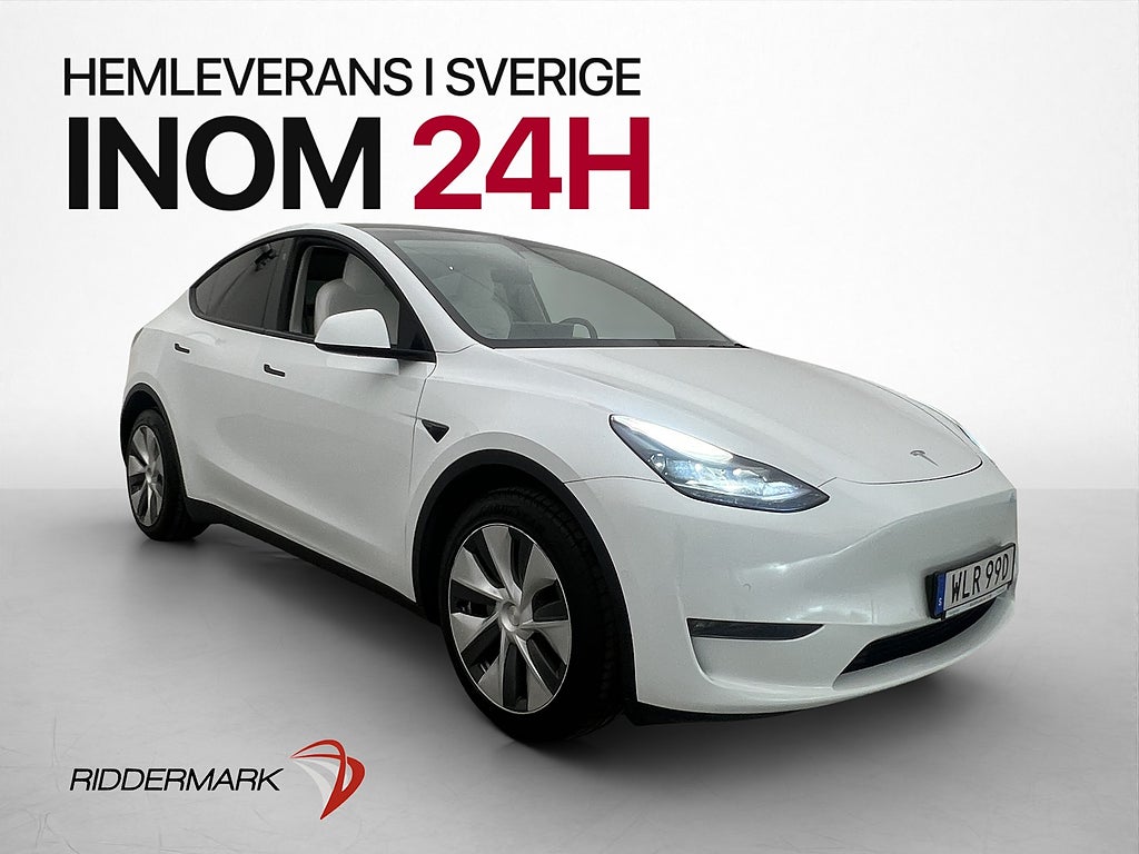 Tesla Model Y Long Range AWD Ljus Interiör Svensksåld