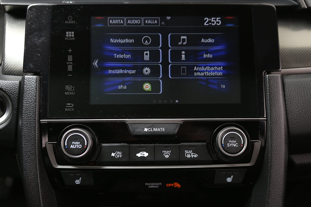 Honda Civic 1,5 i-VTEC Turbo Aut Prestige Skinn Pano Motorv 2017