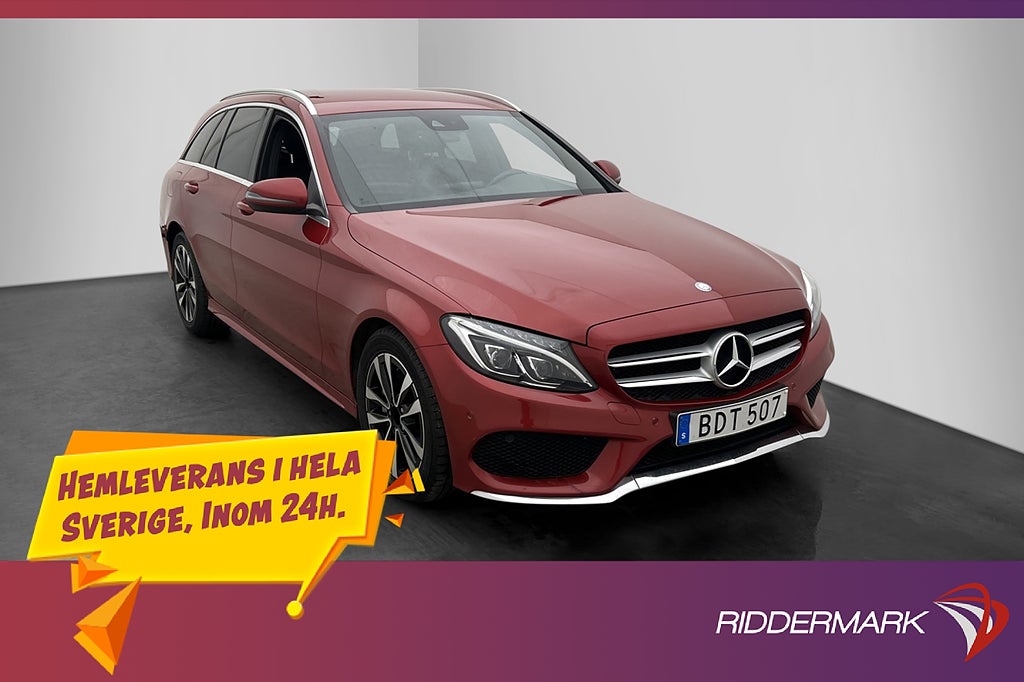Mercedes-Benz C 220 d 4M 170hk AMG Kamera Värm Burmester