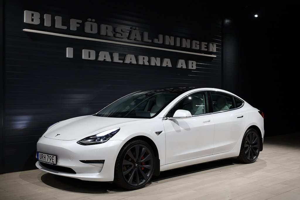 Tesla Model 3 Performance AWD 510hk FSD/V-hjul 5.95% Ränta