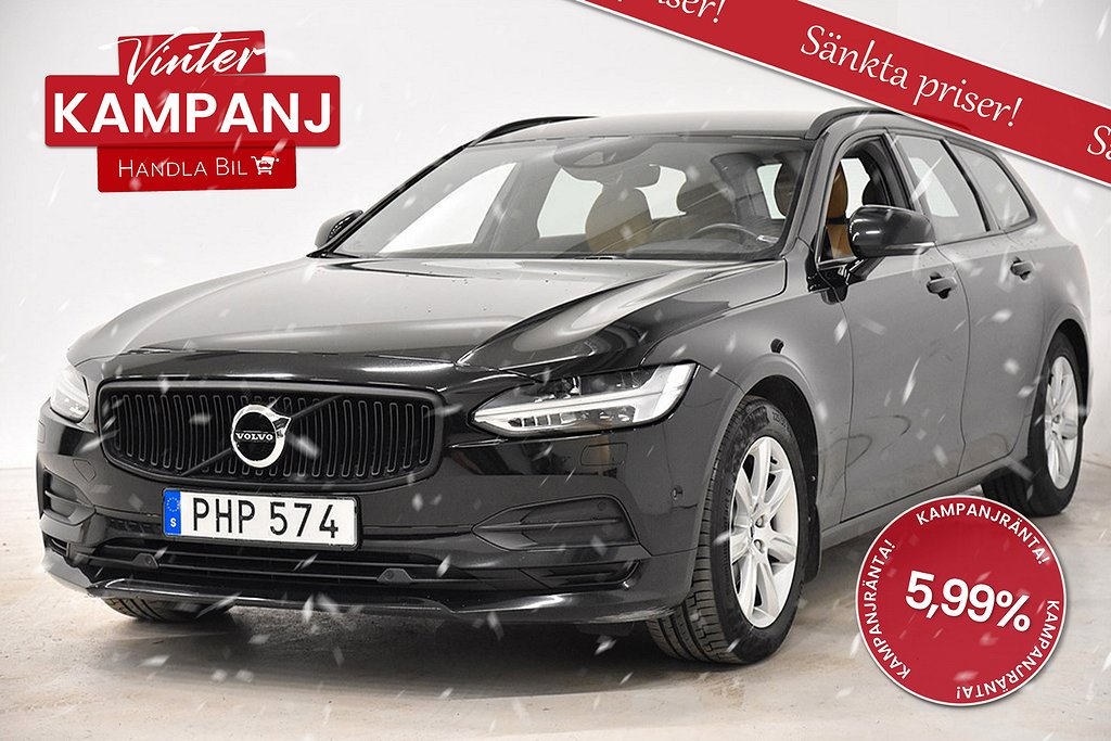 Volvo V90 D3 AWD KAMPANJ Skinn D-Värm 1-ägare SoV-Hjul 150hk