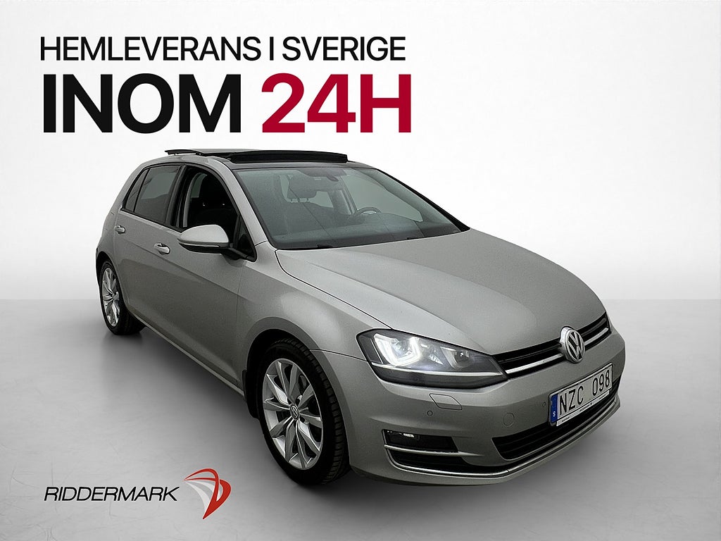 Volkswagen Golf GT 140hk Pluspaket Sportstolar PANO 1-ägare