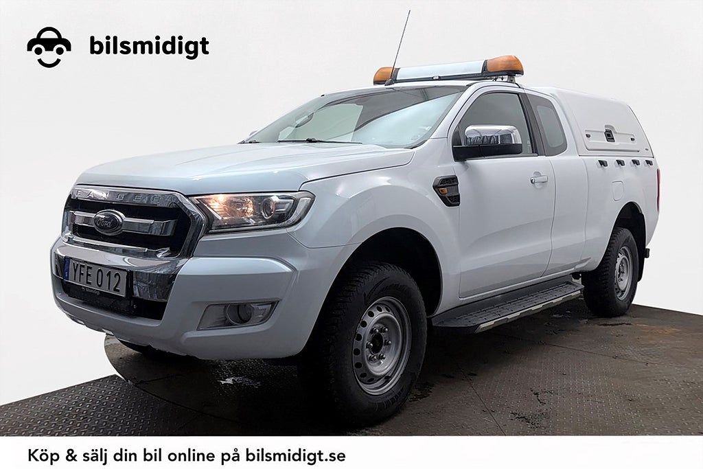 Ford ranger-supercab 2.2 4x4 XLT Aut Drag 4-sits Flakkåpa Sidosteg LE