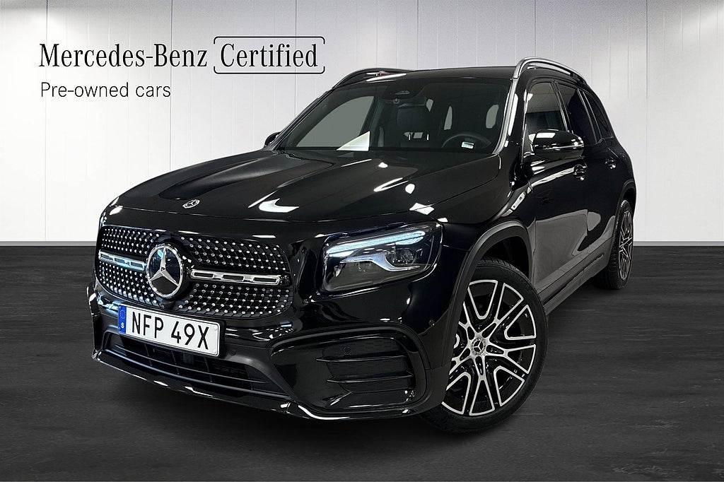 Mercedes-Benz GLB 200 AMG Night Värmare 7-Sits Rattvärme Drag 