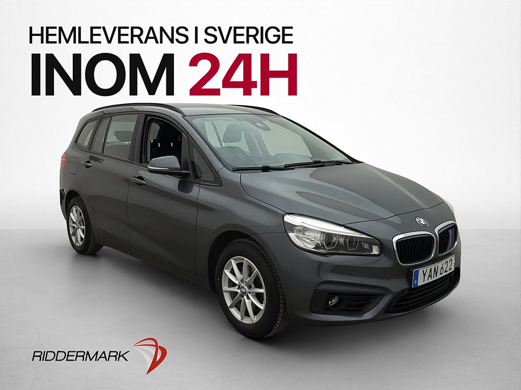 BMW 218 i 136hk Gran Tourer 7 Sits Kamera Dragkrok Rattvärme