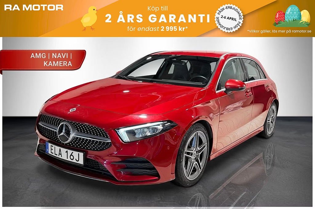 Mercedes-Benz A 180 136hk 7G-DCT AMG Line |M-Värm|Navi|B-Kam|Widescreen