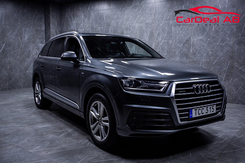 Audi Q7 3.0 TDI V6 Quattro 7-Sits S-Line Dragkrok P-Sensor 