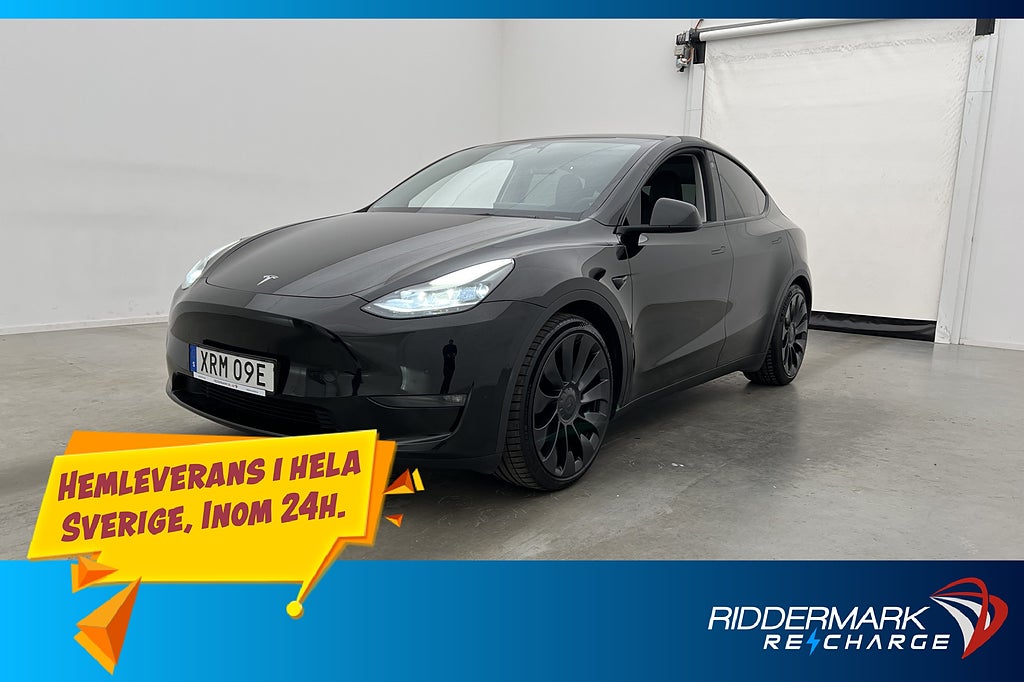 Tesla Model Y Performance Autopilot En-Brukare Svensksåld