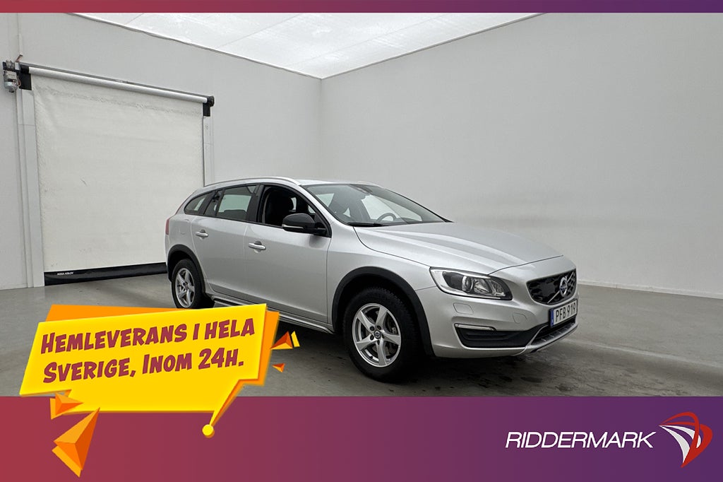 Volvo V60 Cross Country D4 190hk Värmare Dragkrok Sensorer