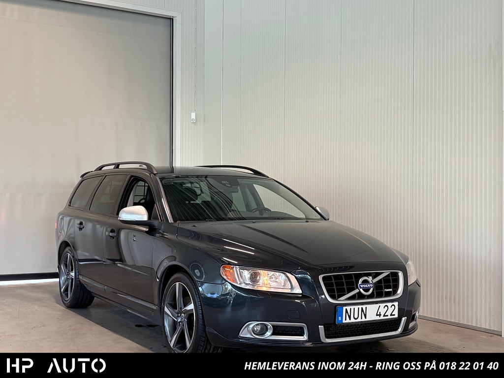 Volvo V70 T4F 180hk R-Design Dragkrok M-värm Skinn Vinge