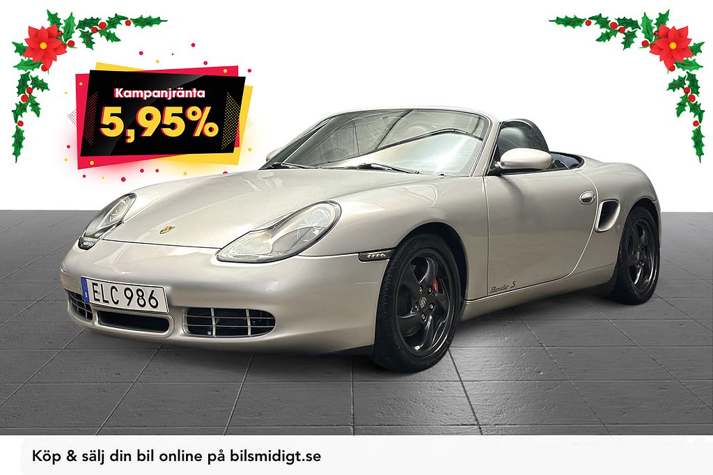 Porsche Boxster S Cabriolet Sufflett 986 PSM LED 253hk 5,95%