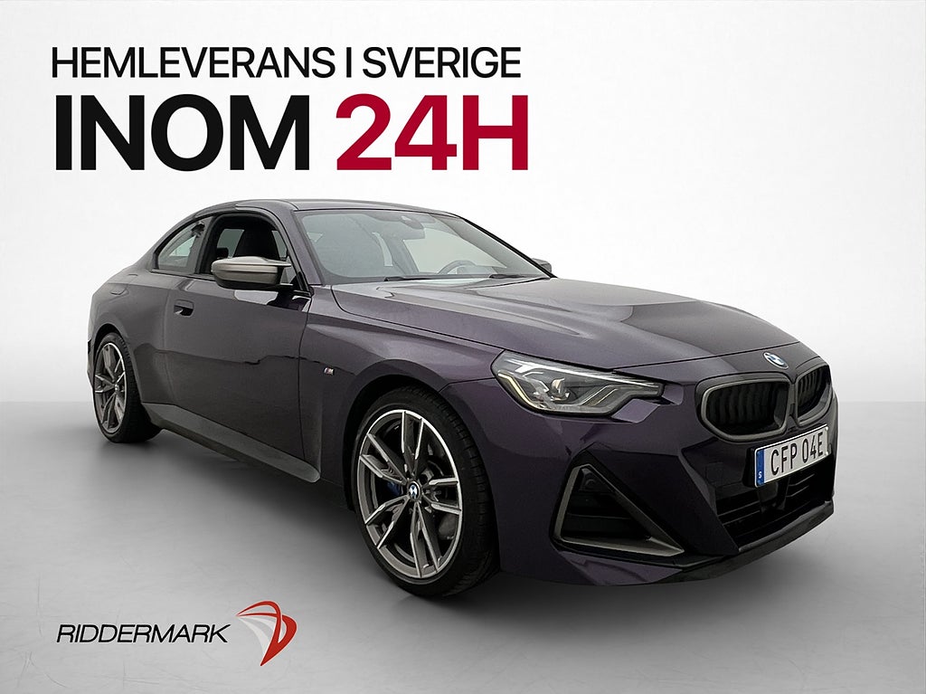 BMW M240I xDrive Coupé 374hk HuD H/K Navi Kamera P-sensor