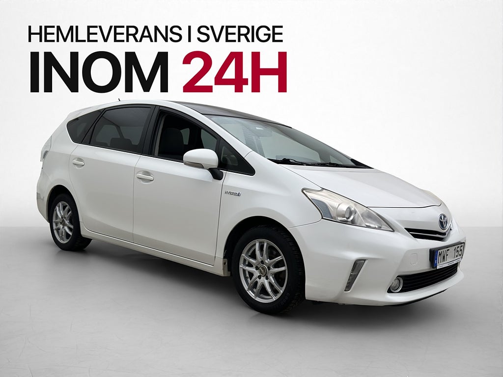 Toyota Prius Hybrid 136hk 7-Sits Pano Kamera HUD Navi