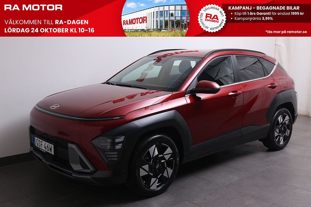 Hyundai Kona Hybrid 1,6 GDi 141hk HEV Advanced Aut Skinn Navi 2024