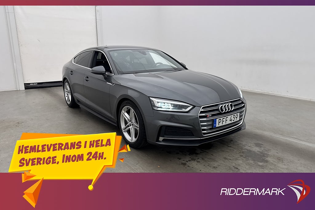 Audi A5 Sportback 2.0 TDI Q 190hk S Line P Sensorer