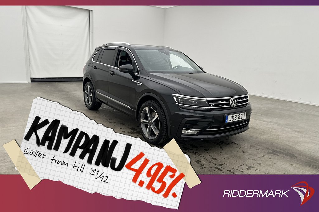 Volkswagen Tiguan 190hk 4M R-Line Cockpit D-Värm 4,95% Ränta