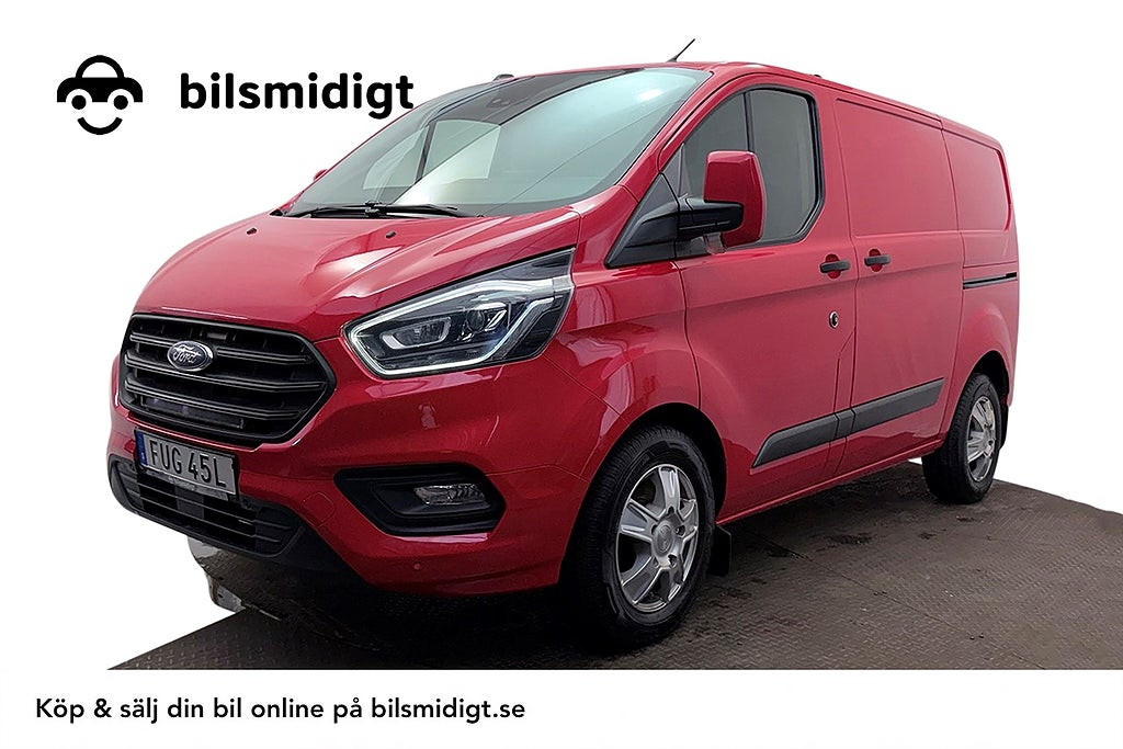 Ford Transit Custom 340 2.0 Aut L1 2xSidodörr 3sits Kamera Värmare MOMS