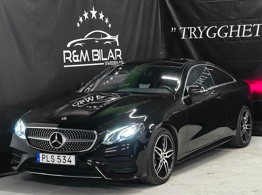 Mercedes-Benz E 220, Coupé-AMG, Pano, B-kam, Navi, M-värme!!