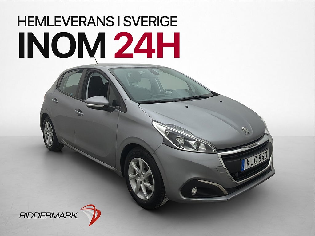 Peugeot 208 1.2 PureTech 83hk M&K Värmare Bluetooth