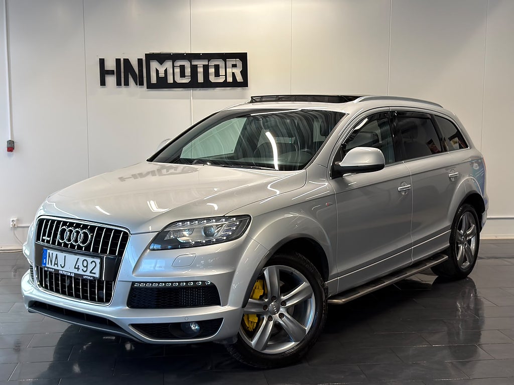 Audi Q7 3.0 TDI Quattro Aut S line |PANO|BOSE|LUFT|Värmare|BKam