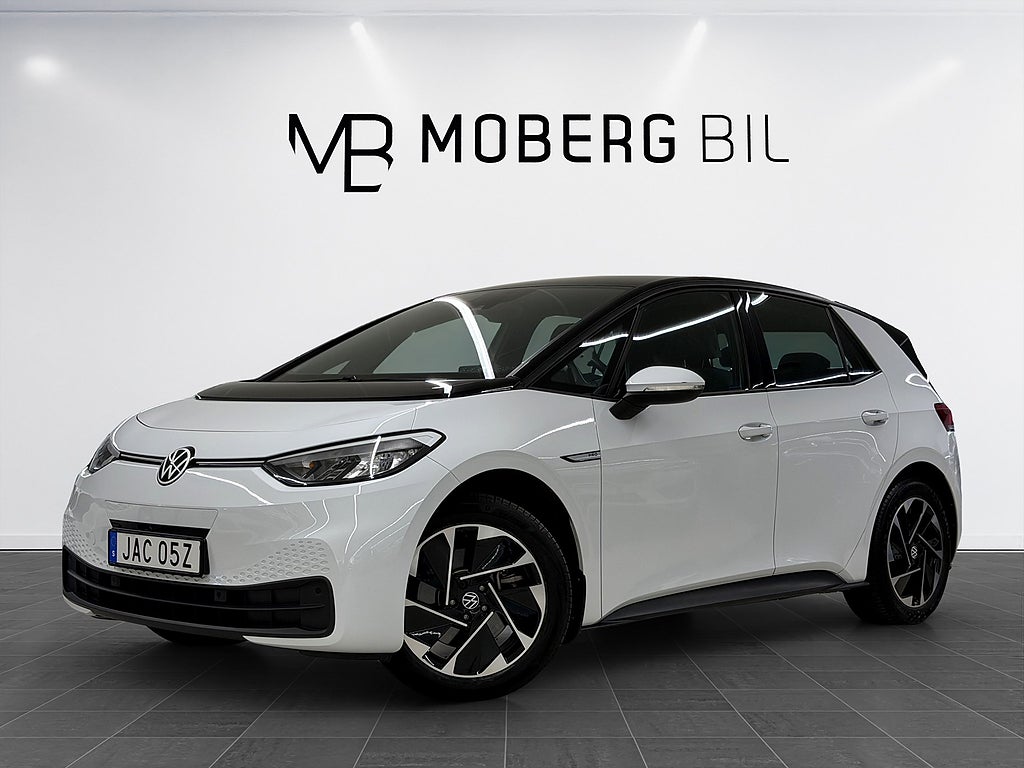 Volkswagen ID.3 Pro Performance 204hk Värmare Navi CarPlay MOMS