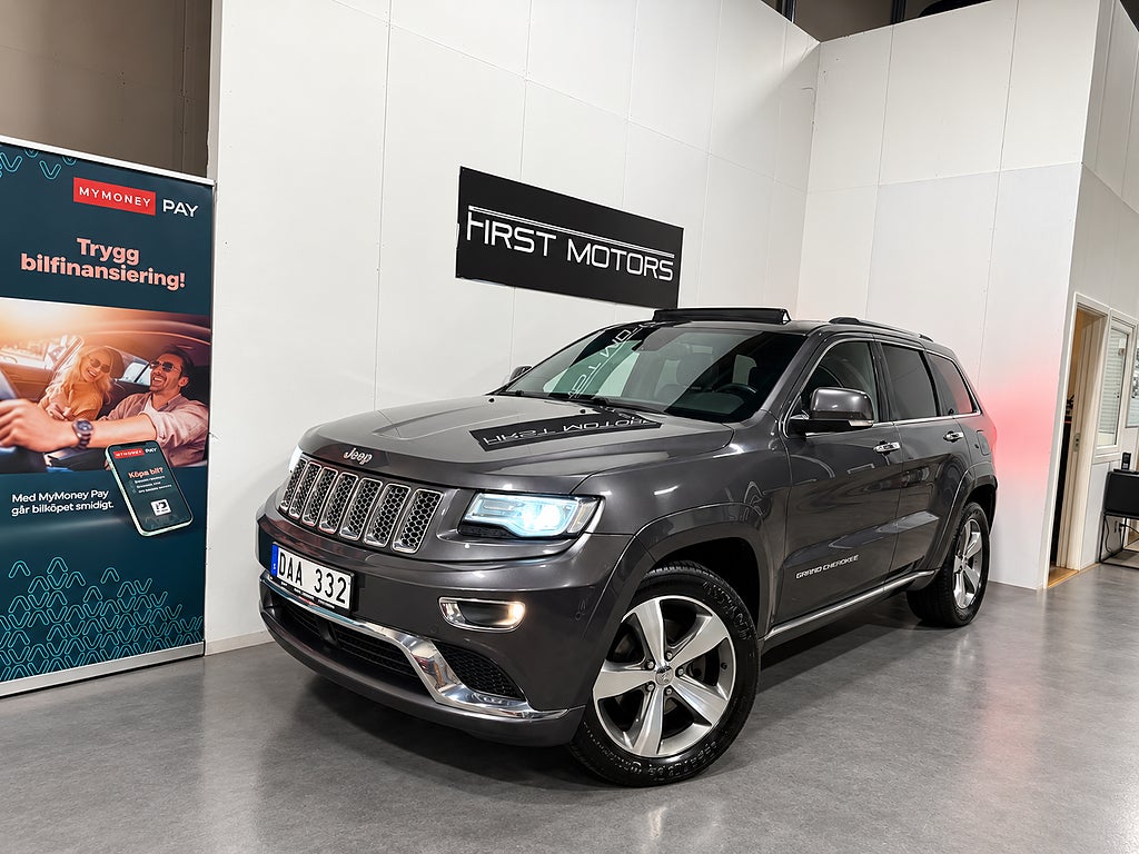 Jeep Grand Cherokee 3.0 V6 CRD 4WD Euro5/panorama tak/luftfjädring/Finskick