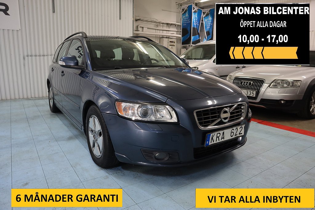 Volvo V50 3Ägare Ny Bes Ny Serv Drag Eco 6växel P Sensorer  